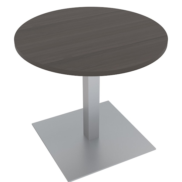 34 in W, 34 in L, 29 in H, Engineered Wood Top, Brown